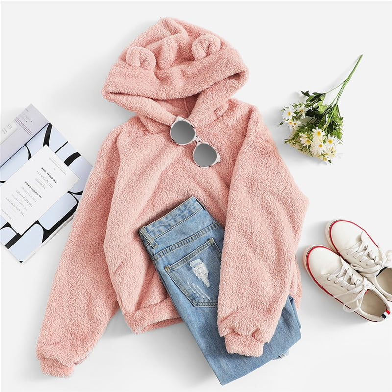 Women's Plush Teddy Hoodie