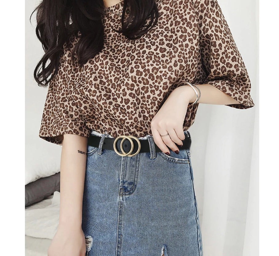 Women's Double Hoop Belt